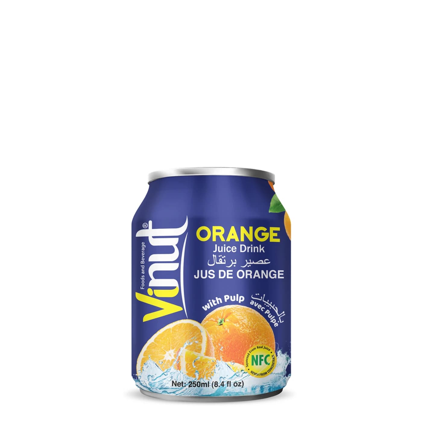 VINUT Orange Juice Drink With Pulp, 250 mL view 1