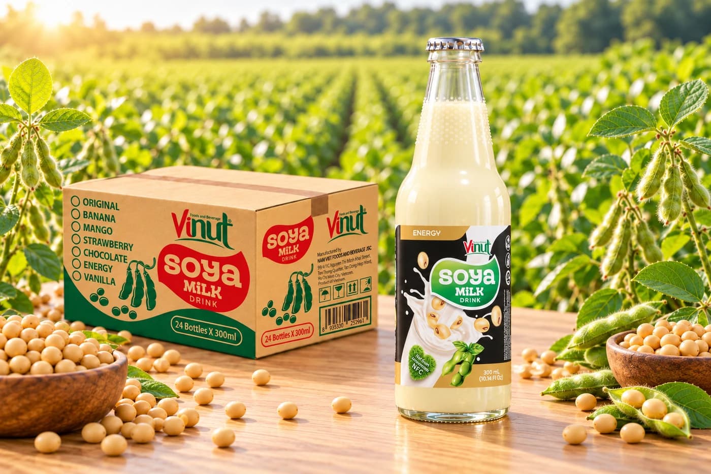 VINUT Soya Milk Drink – Energy, 300 mL view 1