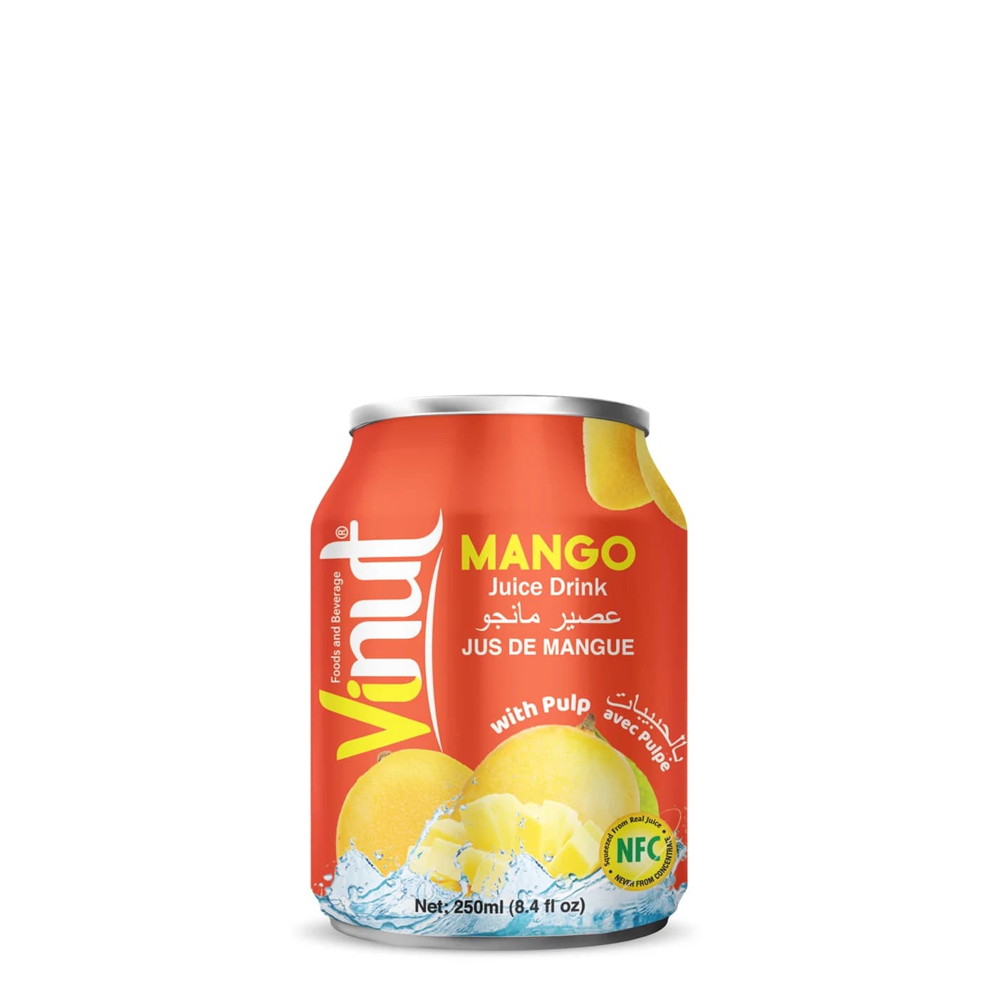 VINUT Mango Juice Drink With Pulp, 250 mL view 1