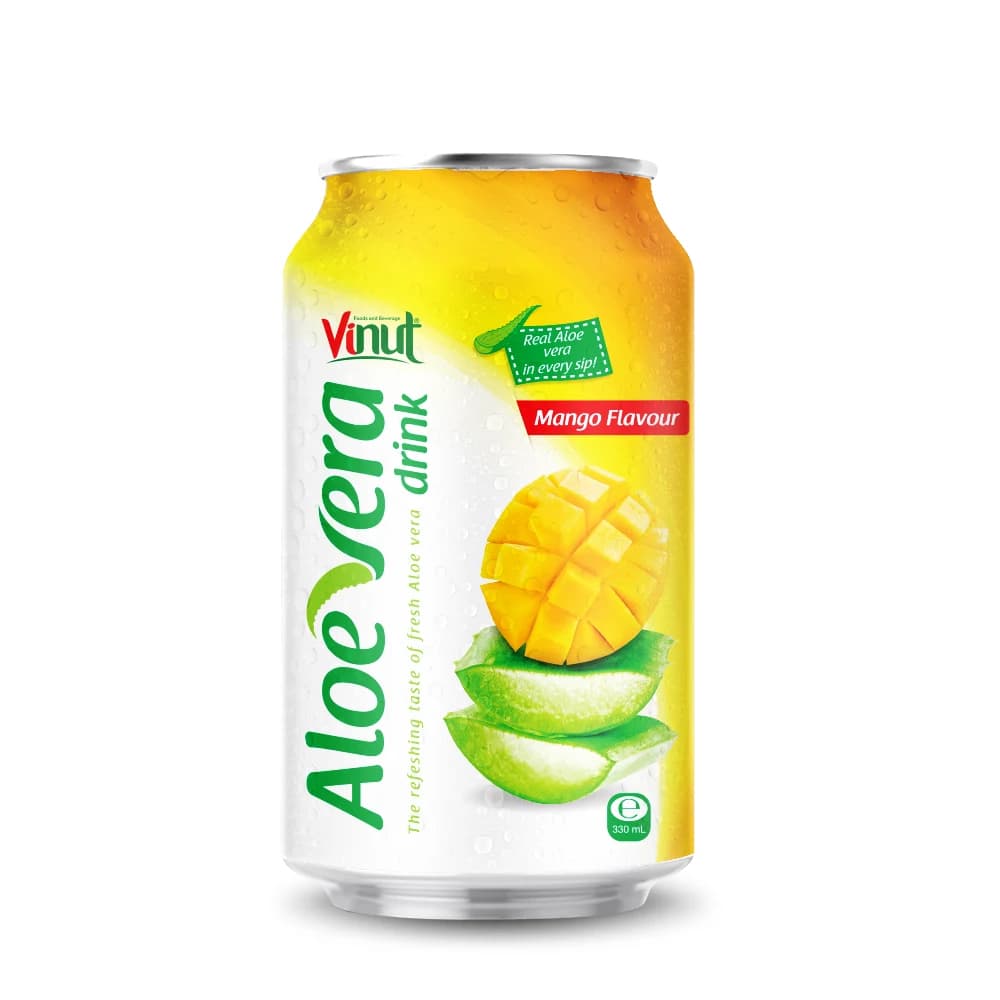 VINUT Aloe Vera Drink – Mango Flavour, 330 mL view 1