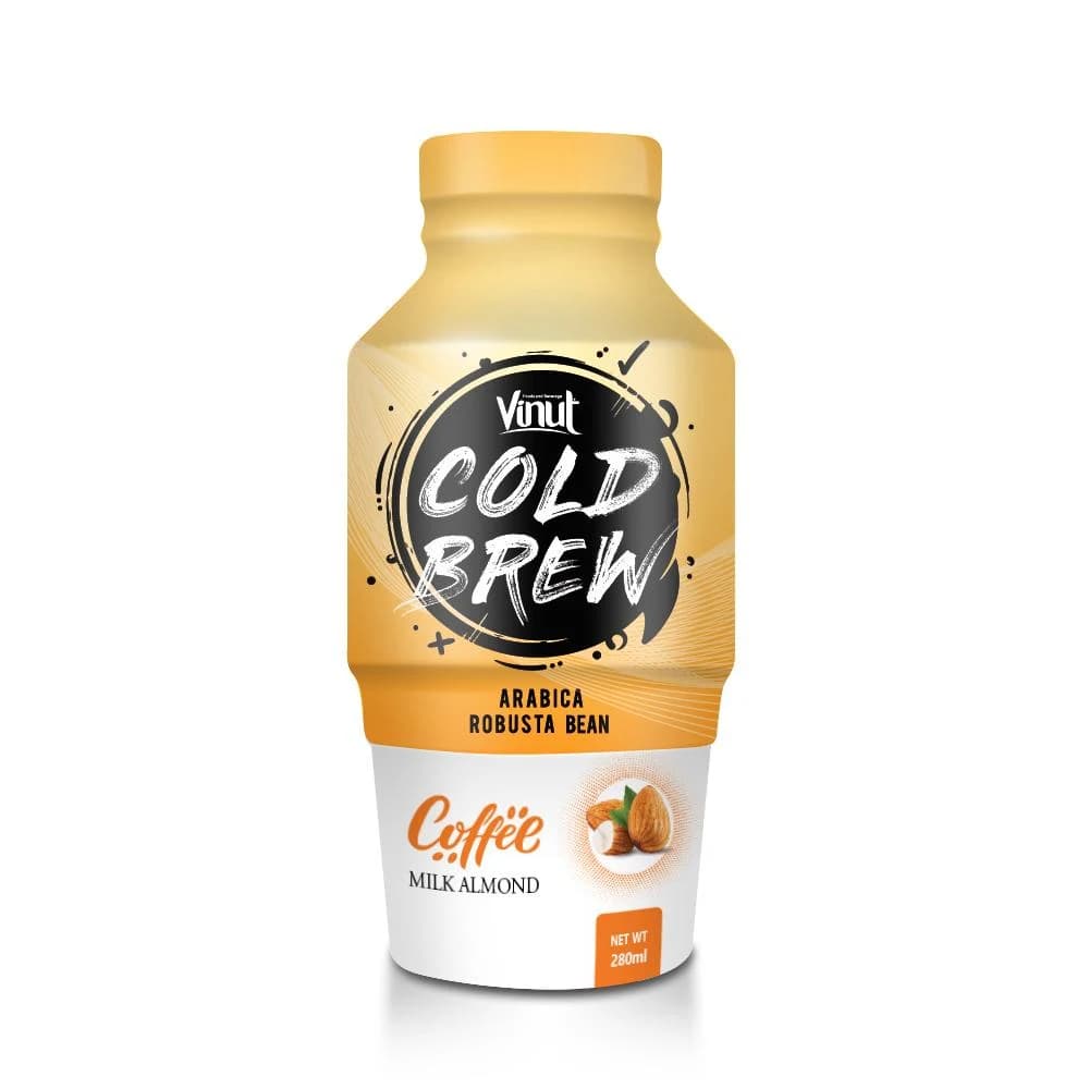 VINUT Cold Brew Coffee Drink with Almond Milk, 280 mL view 1