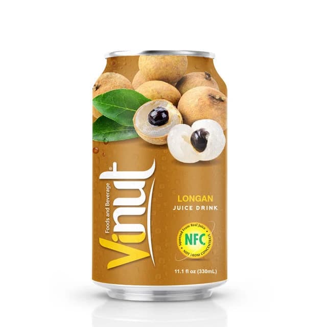 VINUT Longan Juice Drink, 330 mL