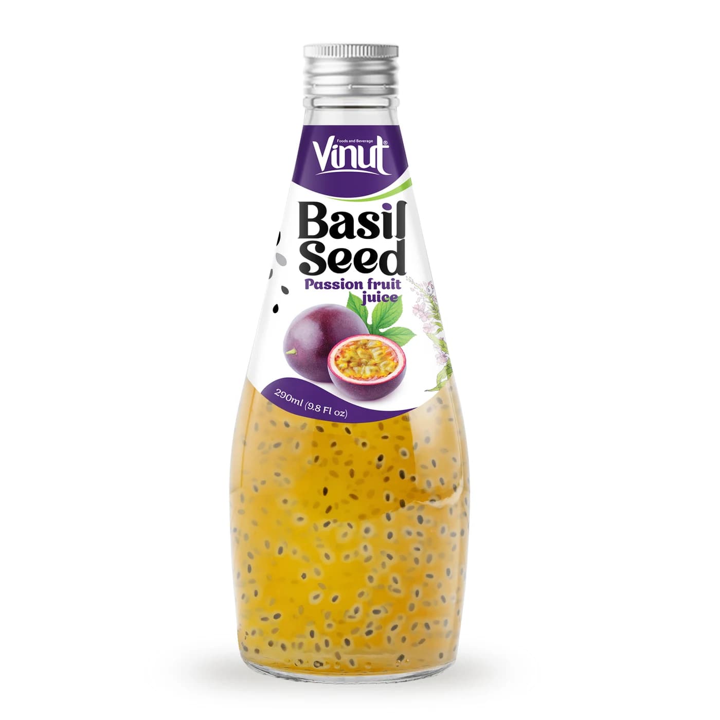 VINUT Basil Seed – Passion Fruit Juice, 290 mL view 1