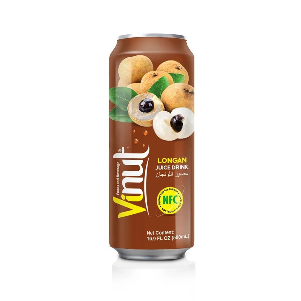 VINUT Longan Juice Drink, 500 mL