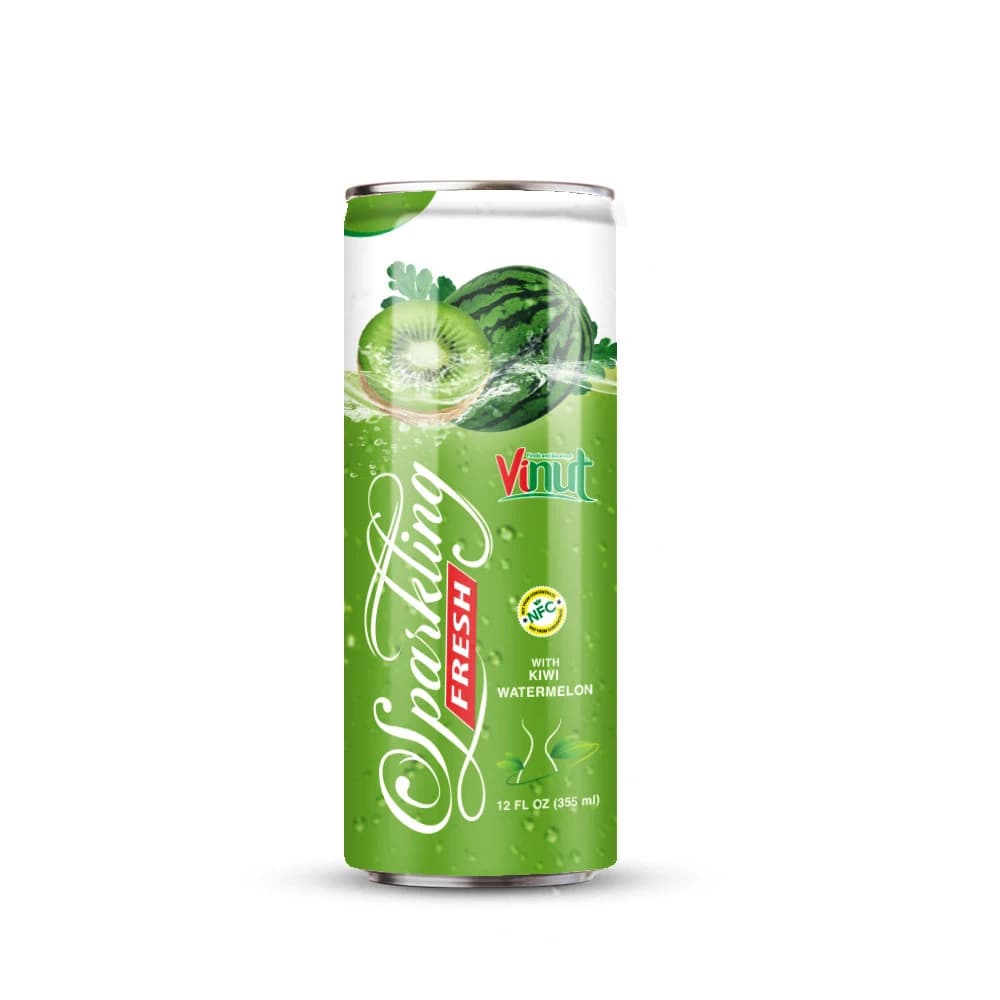 VINUT Sparkling Fresh Kiwi & Watermelon, 355 mL view 1