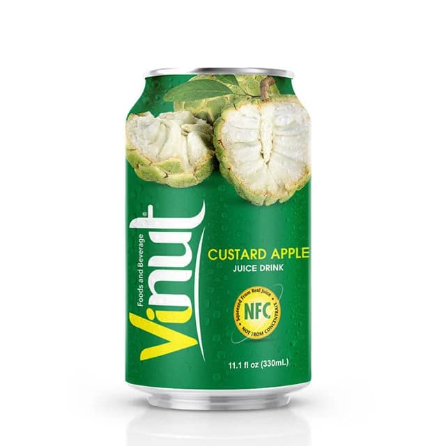VINUT Custard Apple Juice Drink, 330 mL