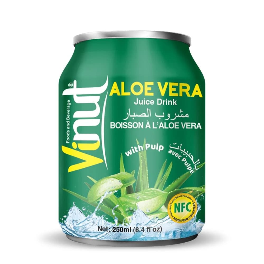 VINUT Aloe Vera Juice Drink with Pulp, 250 mL