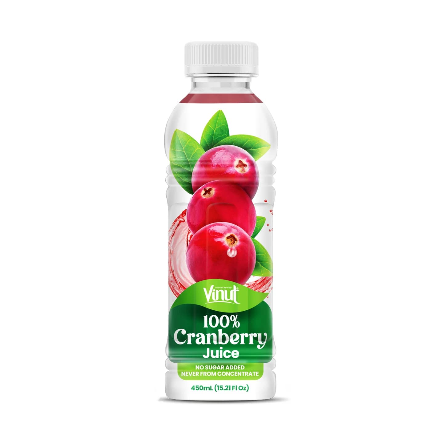 VINUT 100% Cranberry Juice, 450 mL