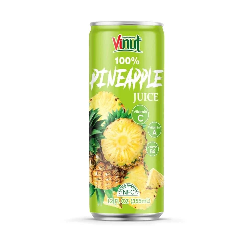 VINUT 100% Pineapple Juice, 355 mL