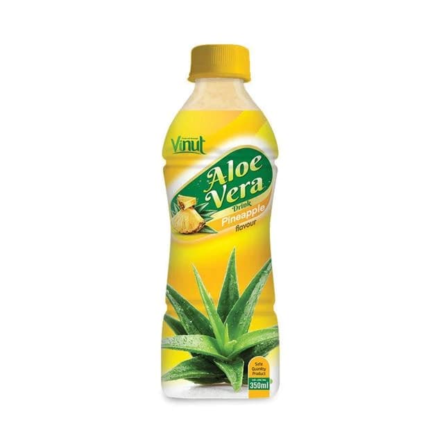 VINUT Aloe Vera Drink – Pineapple Flavour, 350 mL