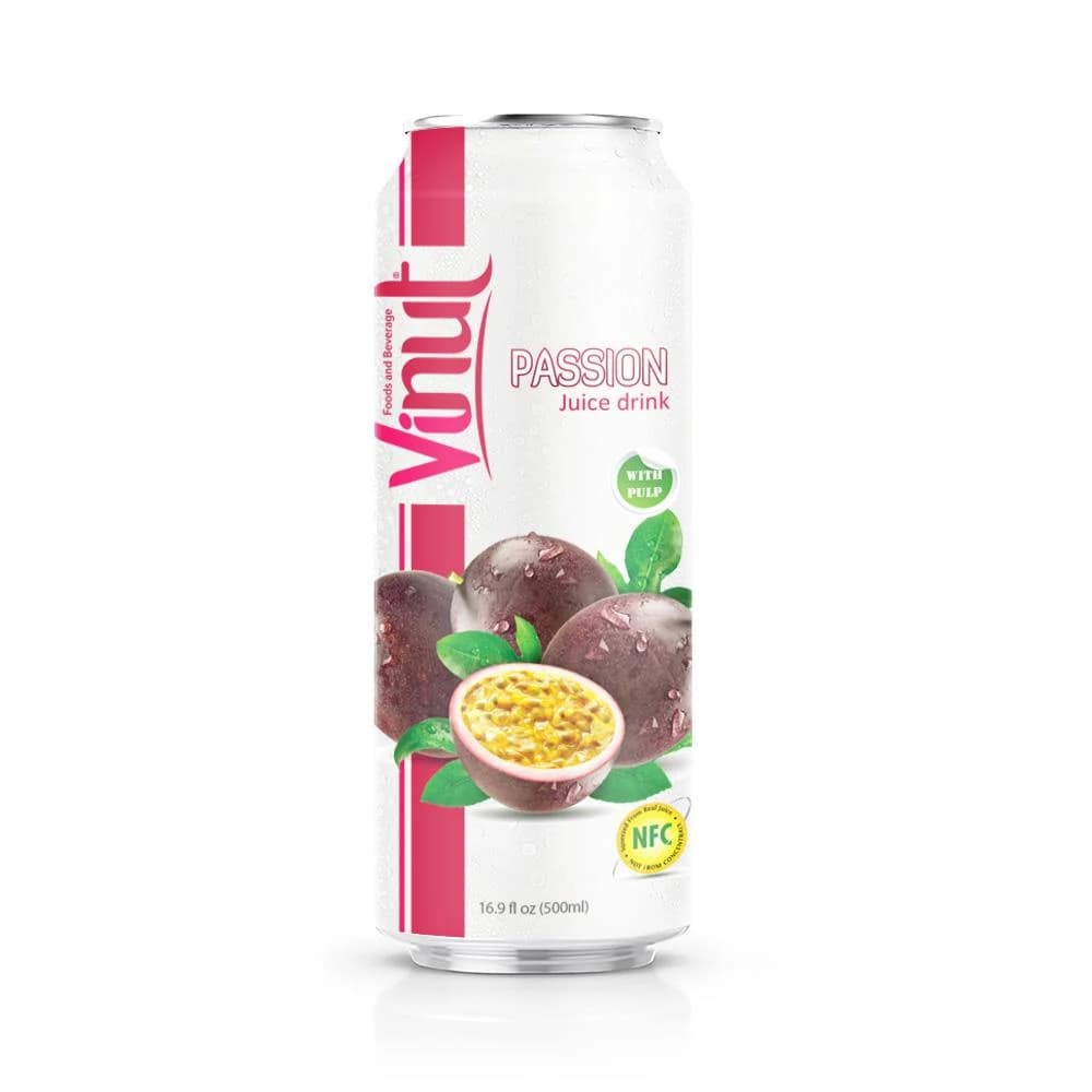VINUT Passion Juice Drink with Pulp, 500 mL