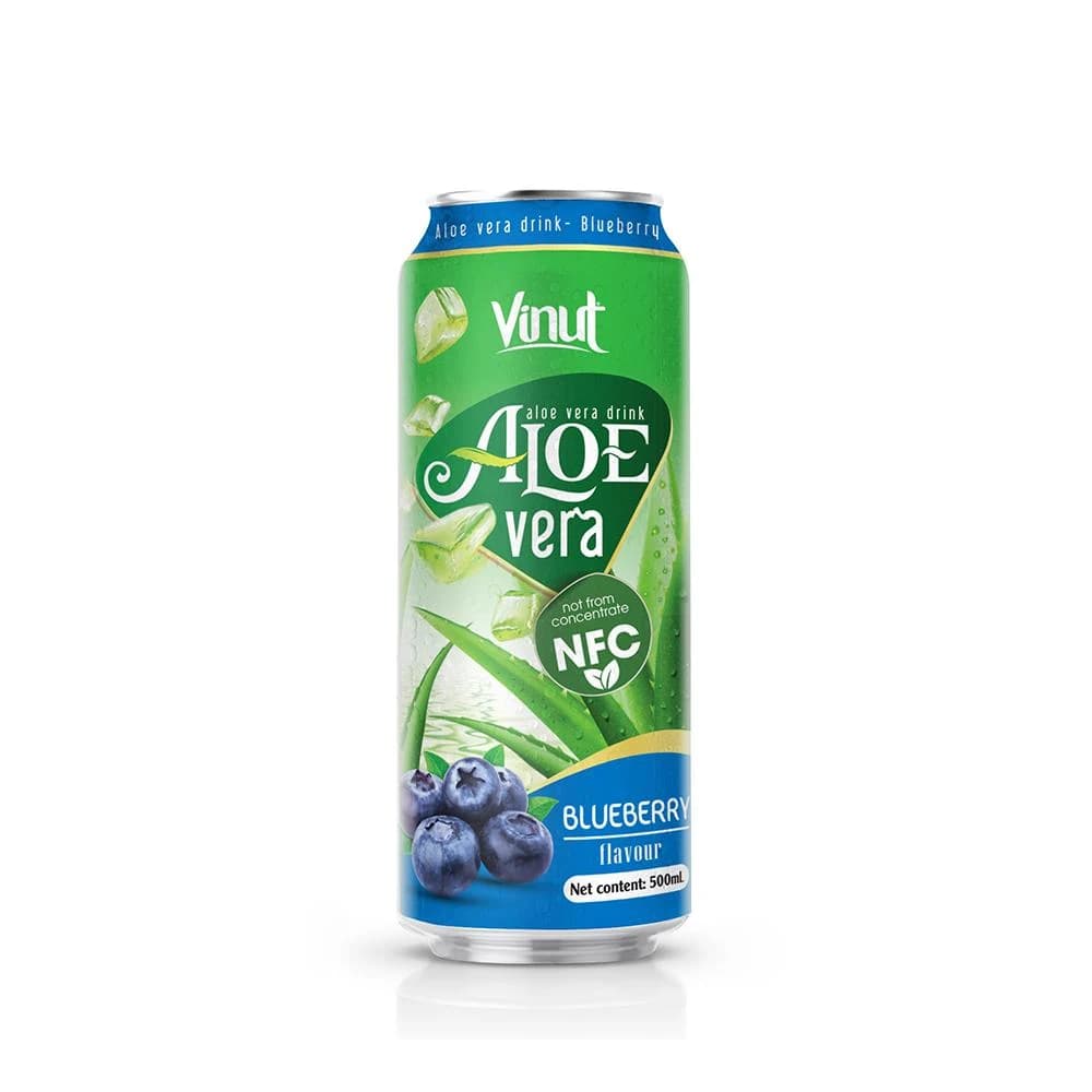 VINUT Aloe Vera Drink – Blueberry Flavour, 500 mL