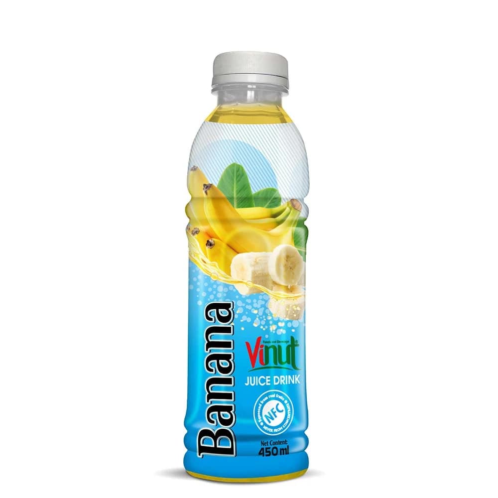 VINUT Banana Juice Drink, 450 mL