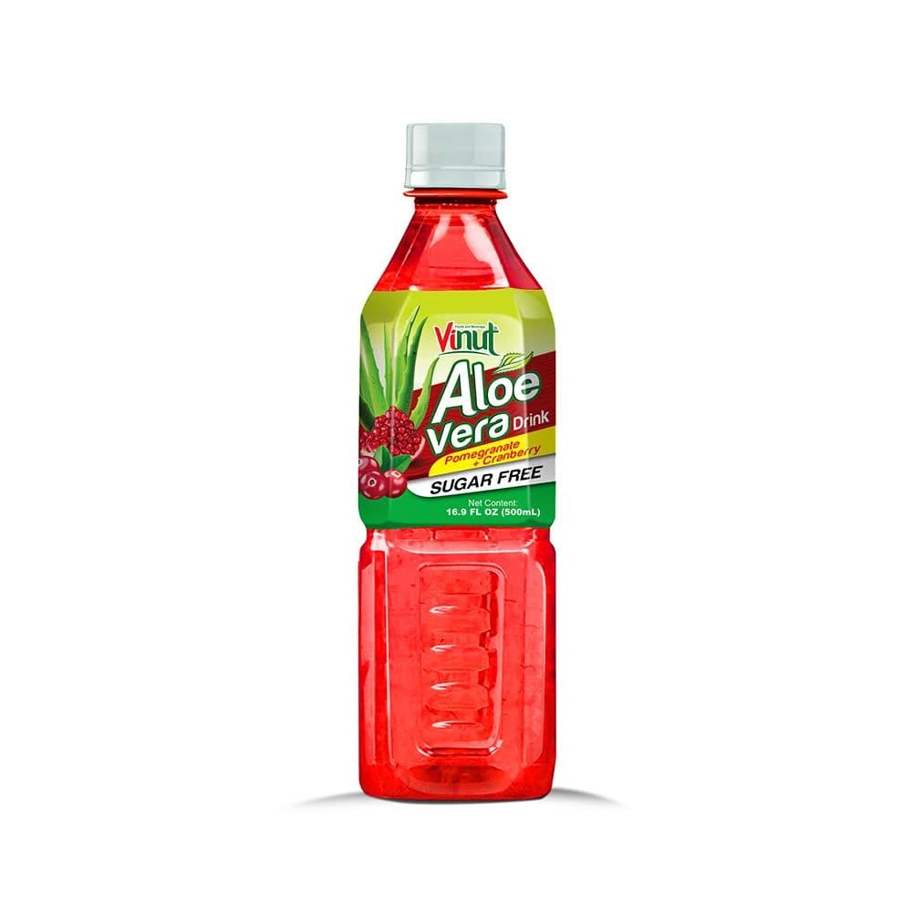 VINUT Aloe Vera Drink – Pomegranate & Cranberry, Sugar Free, 500 mL view 1
