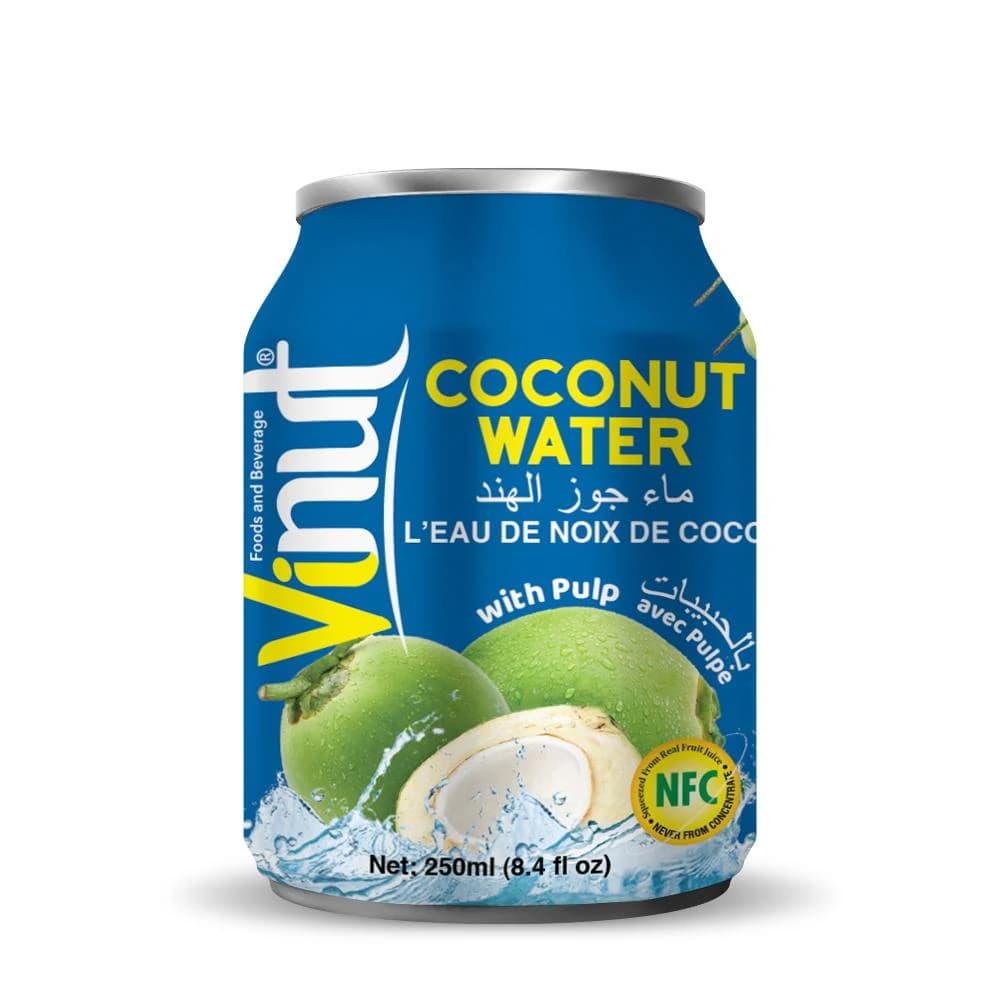 VINUT Coconut Water with Pulp, 250 mL view 1