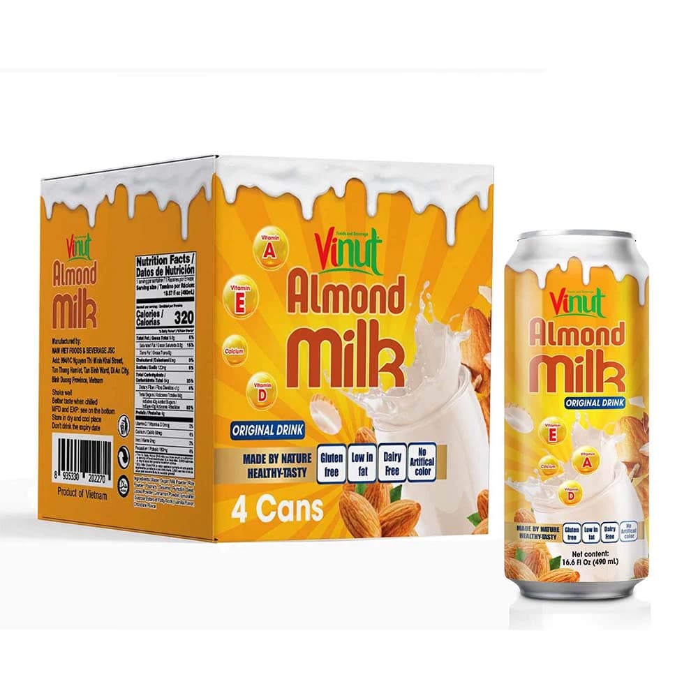 VINUT Almond Milk Original Drink, 490 mL view 1