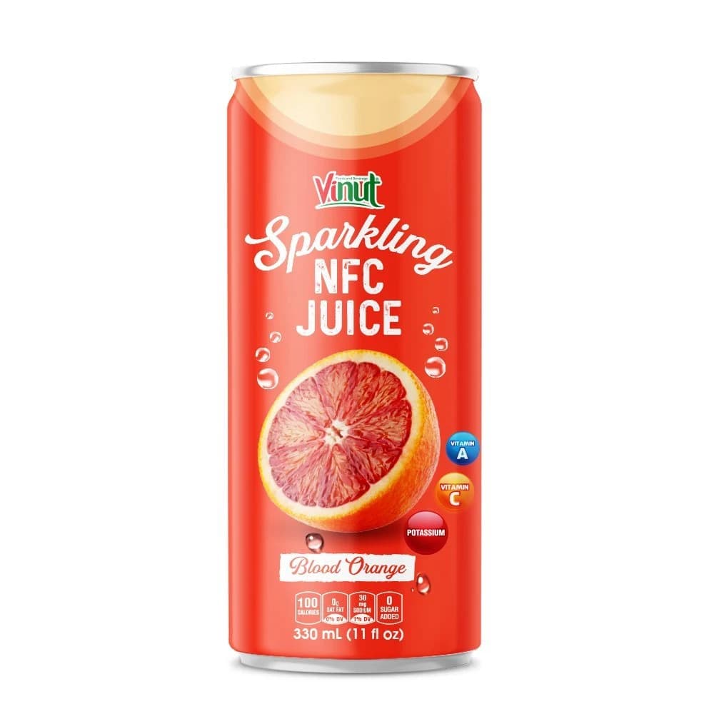 VINUT Sparkling NFC Juice โ Blood Orange, 330 mL