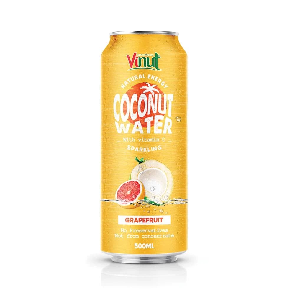 VINUT Sparkling Coconut Water โ Grapefruit, 500 mL