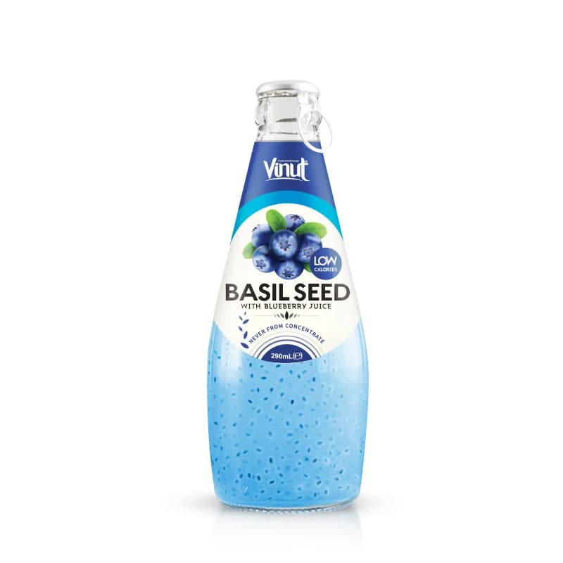VINUT Basil Seed with Blueberry Juice, 290 mL view 1