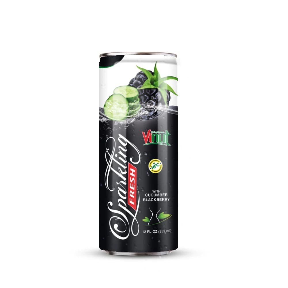 VINUT Sparkling Fresh – Cucumber & Blackberry, 355 mL view 1