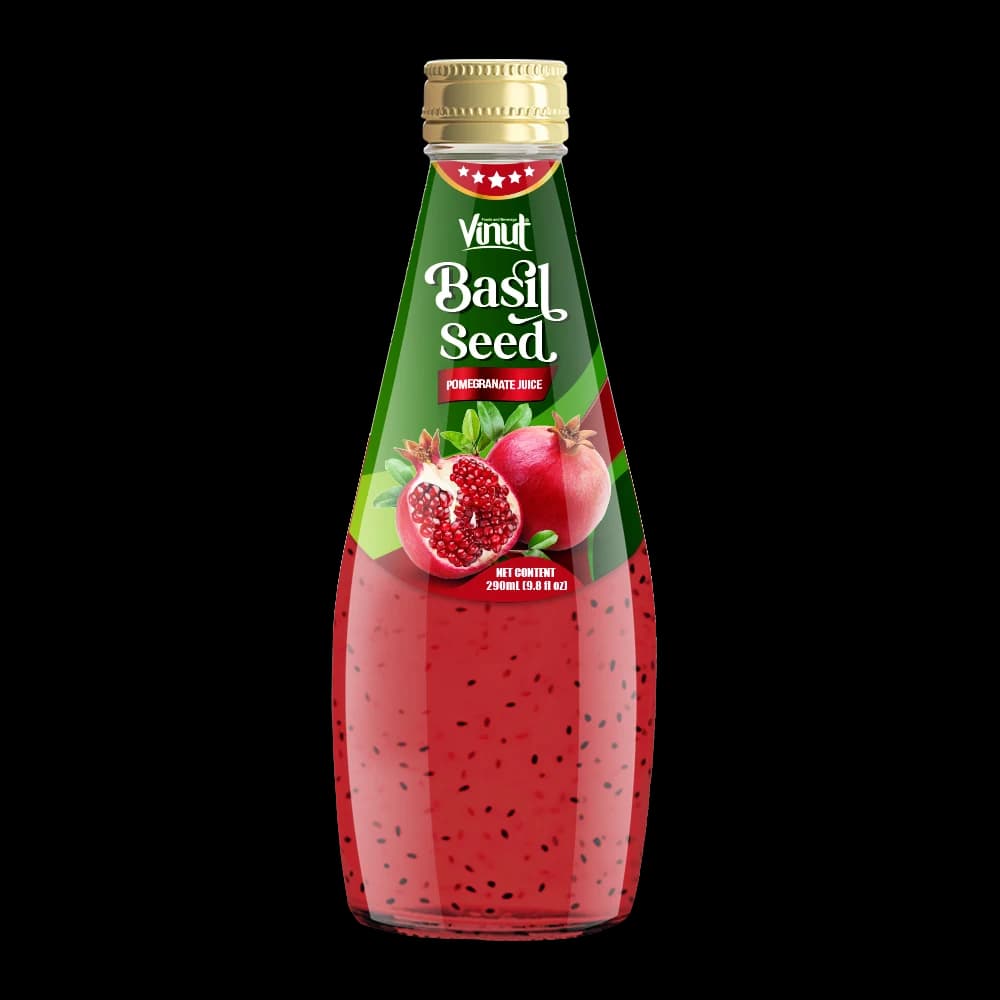 VINUT Basil Seed – Pomegranate Juice, 290 mL