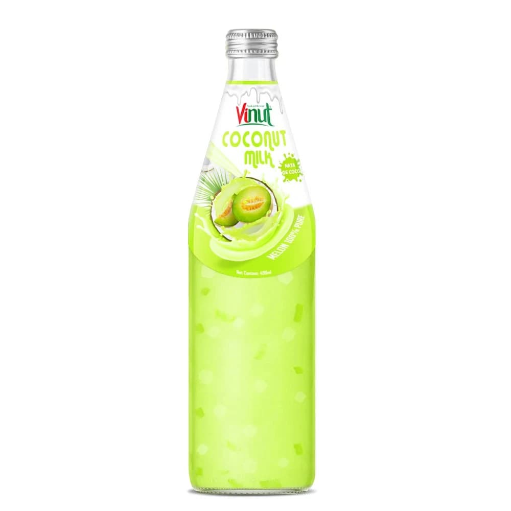 VINUT Coconut Milk with Nata de Coco – Melon, 490 mL view 1