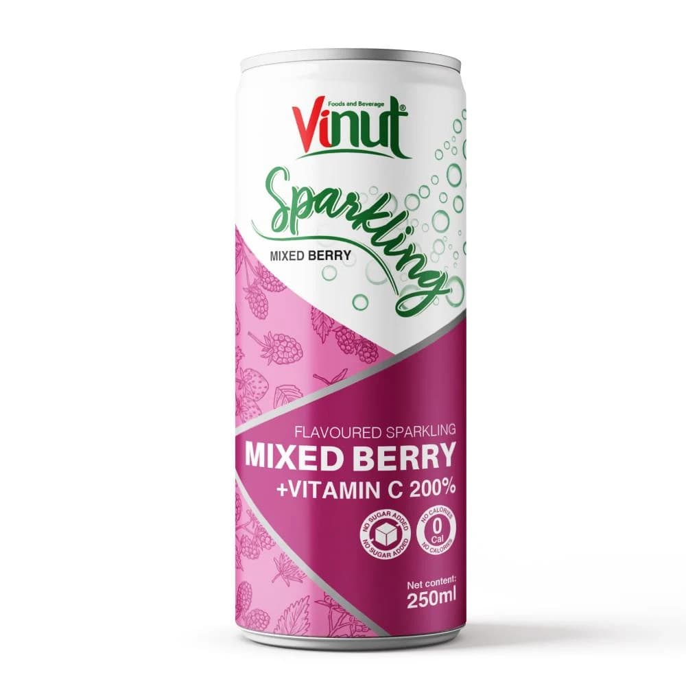 VINUT Sparkling Mixed Berry with Vitamin C, 250 mL view 1