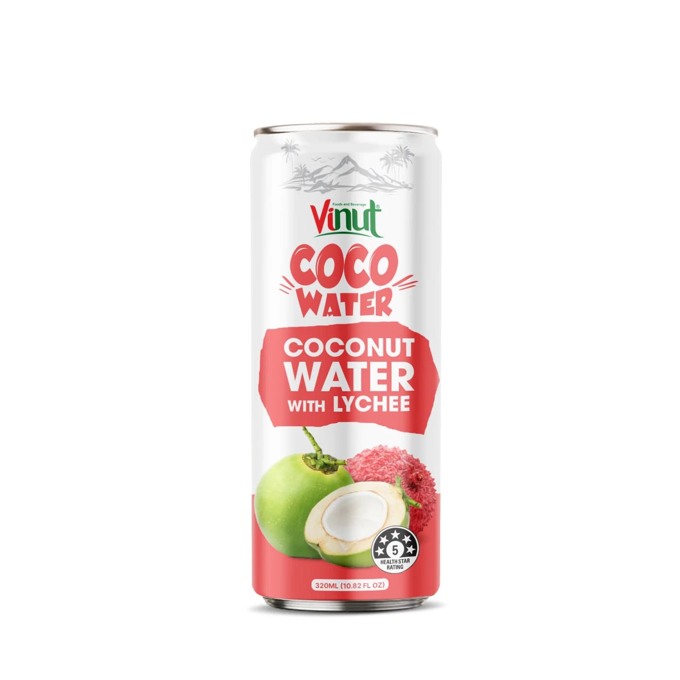 VINUT Coco Water – Coconut Water with Lychee, 320 mL view 1