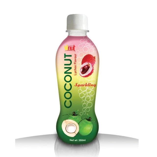 VINUT Sparkling Coconut – Lychee Flavour, 350 mL view 1