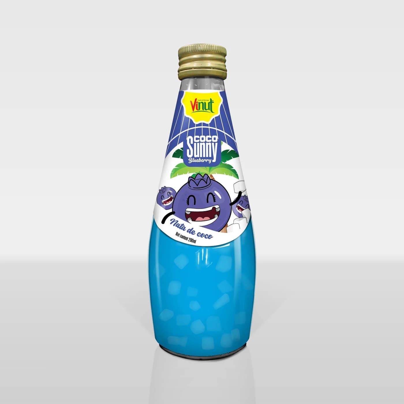 VINUT Coco Sunny – Blueberry with Nata de Coco, 290 mL view 1