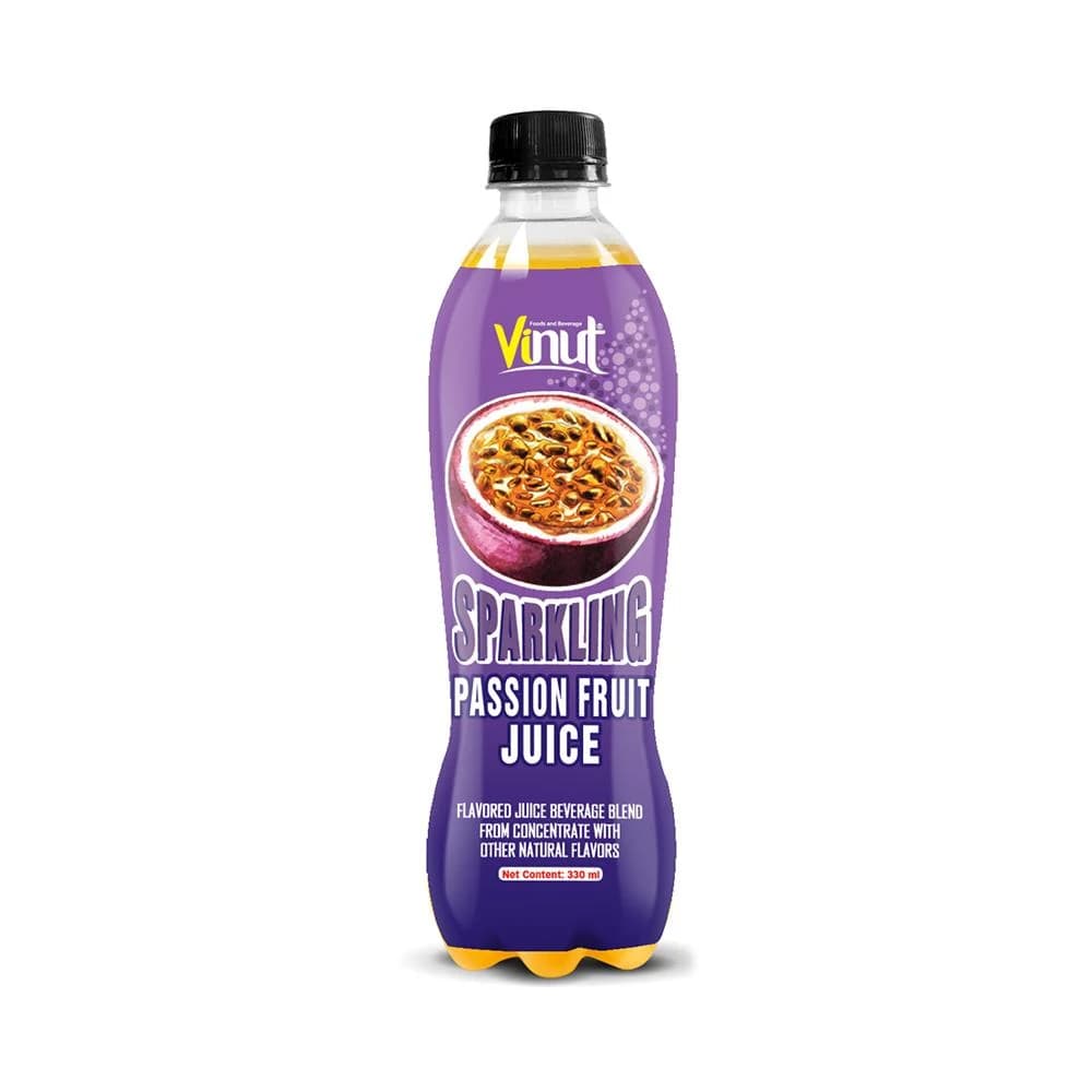 VINUT Sparkling Passion Fruit Juice, 330 mL view 1