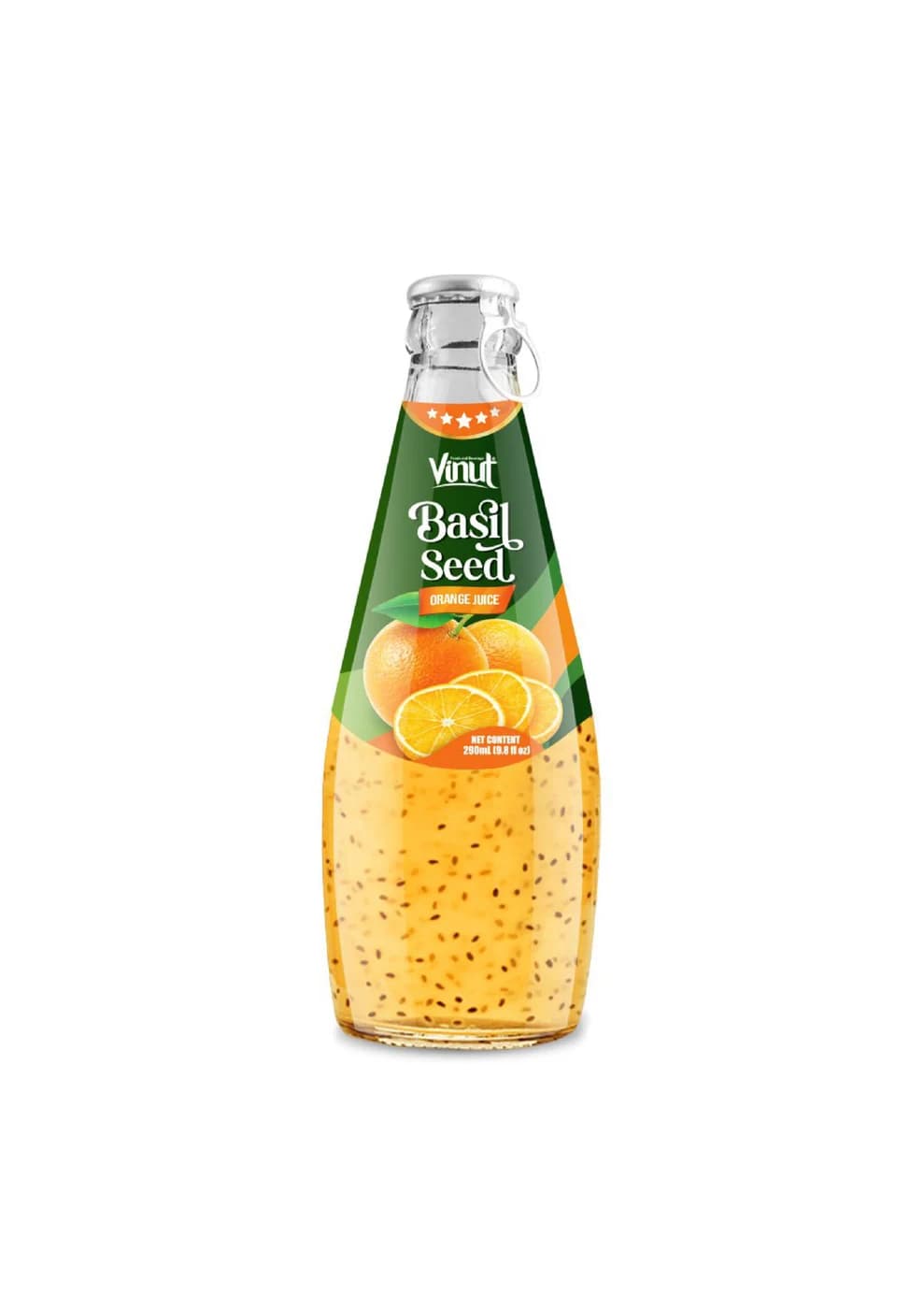 VINUT Basil Seed with Orange Juice, 290 mL
