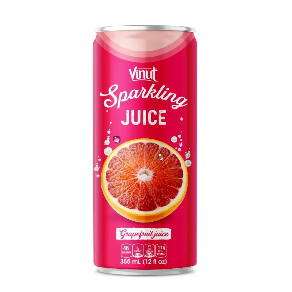 VINUT Sparkling Juice – Grapefruit, 355 mL view 1