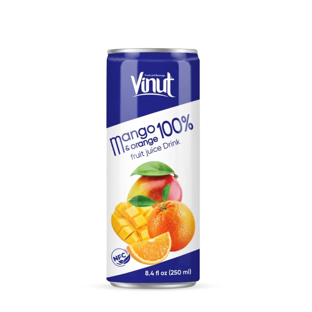 VINUT 100% Mango & Orange Fruit Juice Drink, 250 mL view 1