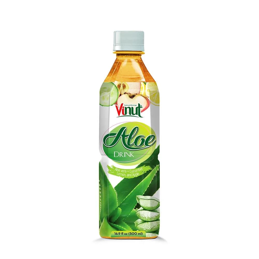 VINUT Aloe Drink – Cucumber, Lemon & Apple, 500 mL view 1