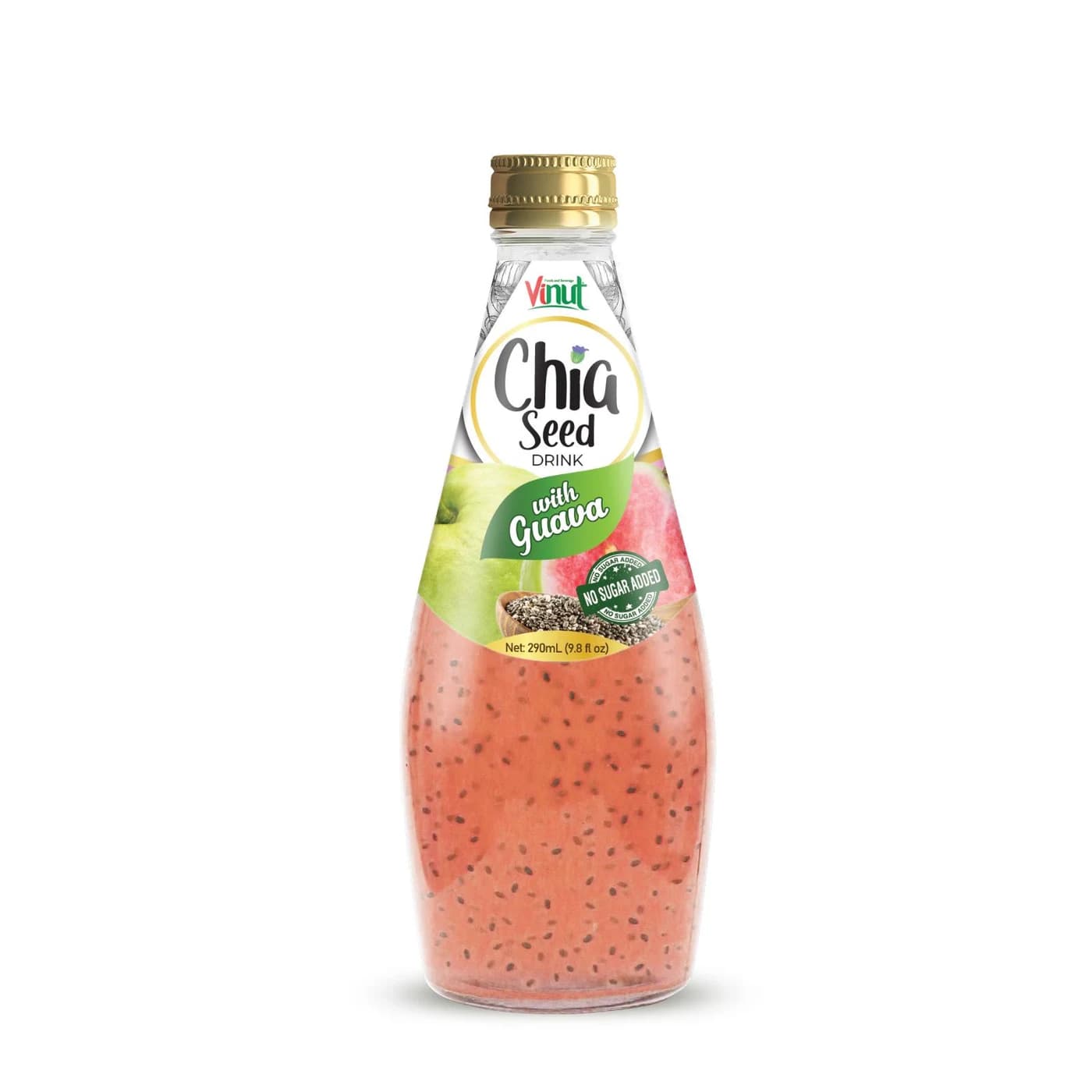 VINUT Chia Seed Drink with Guava, 290 mL view 1