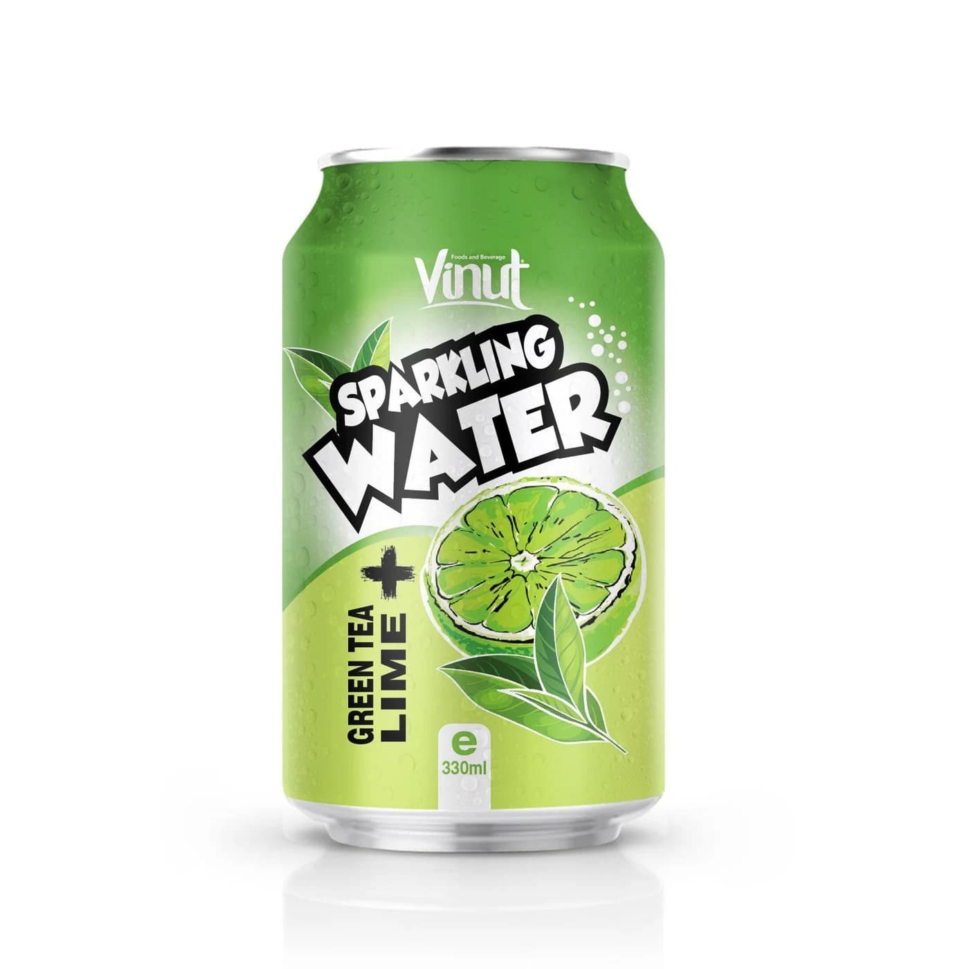 VINUT Sparkling Water – Green Tea & Lime, 330 mL view 1