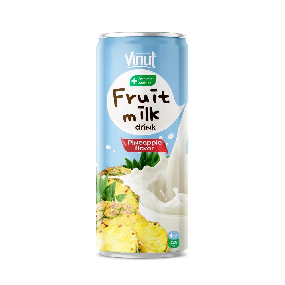 VINUT Fruit Milk Drink – Pineapple Flavor, 325 mL view 1