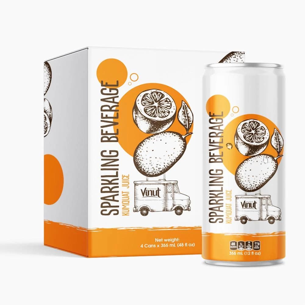 VINUT Sparkling Beverage – Kumquat Juice, 355 mL view 1