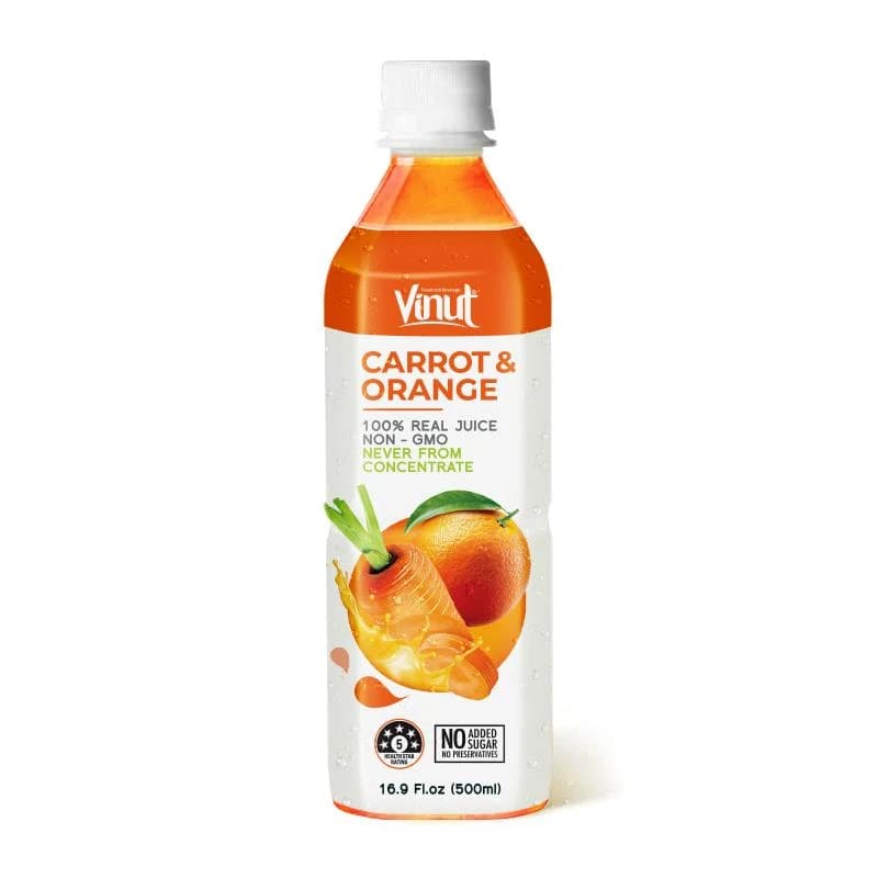VINUT Carrot & Orange 100% Real Juice – 500 mL view 1