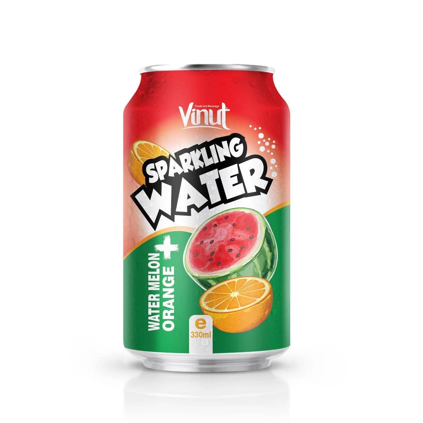 VINUT Sparkling Water – Watermelon & Orange, 330 mL view 1
