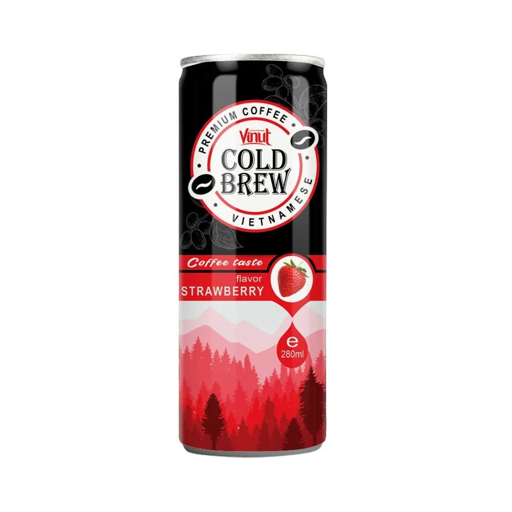 VINUT Cold Brew Coffee – Strawberry Flavour, 280 mL view 1