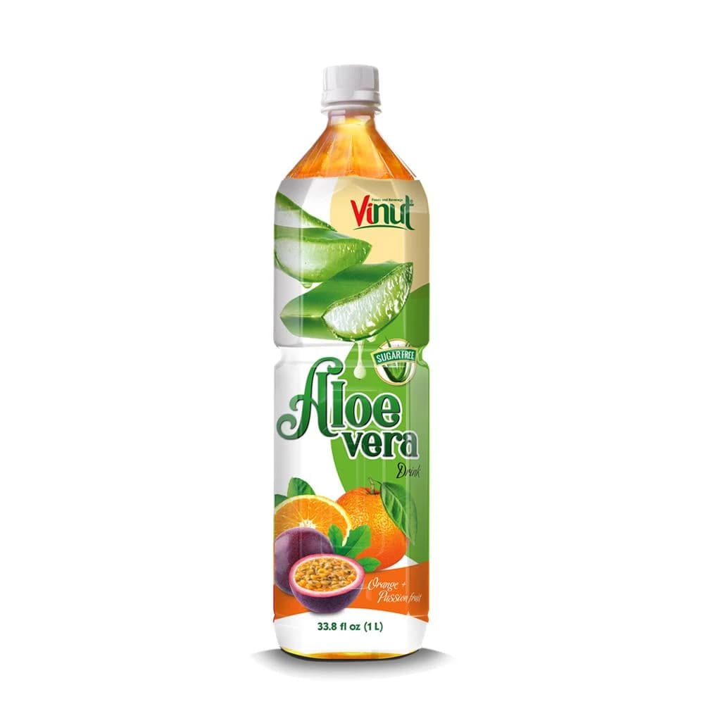VINUT Aloe Vera Drink – Orange & Passion Fruit, 1 L view 1