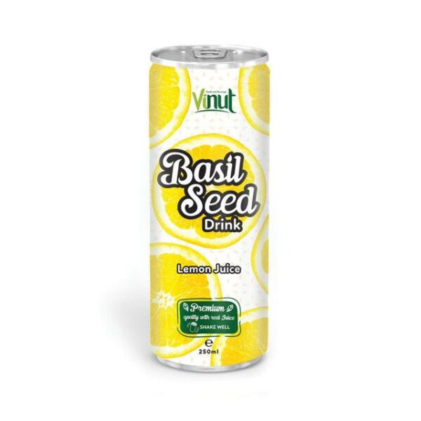 250ml VINUT Basil seed drink with Lemon Juice Flavor