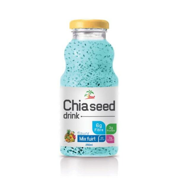 290ml VINUT Chia seed Drink with Mix Fruit Flavor