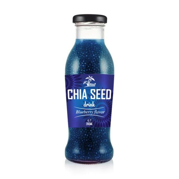 290ml VINUT Chia seed Drink with Blueberry Flavor