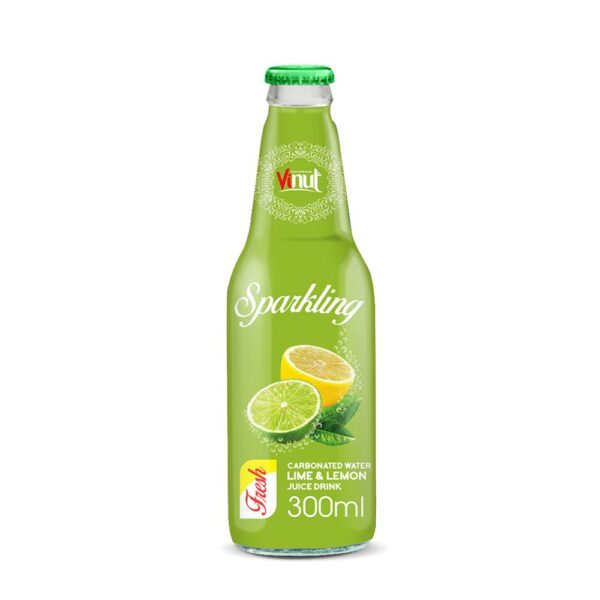 330ml VINUT Bottle Lime & Lemon Carbonated water