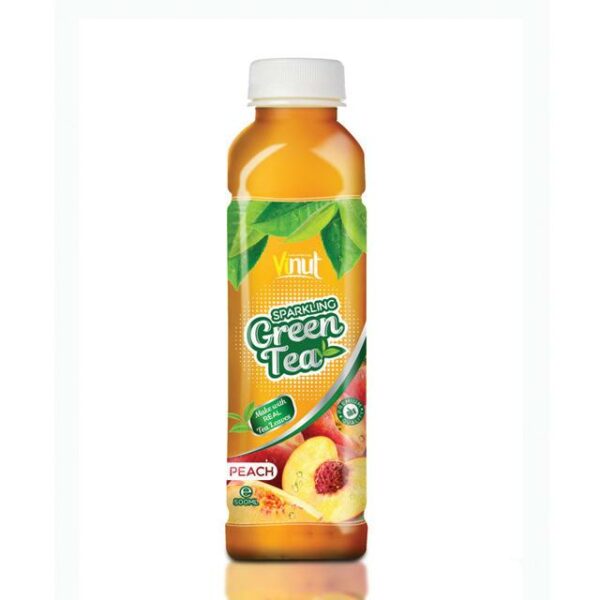 500ml Premium Sparkling water Primary Ingredient Green tea with Peach flavour