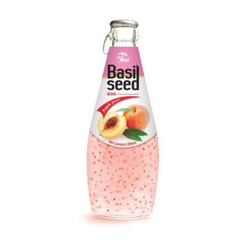 290ml VINUT Basil seed drink with Peach flavour Suppliers and Manufacturers