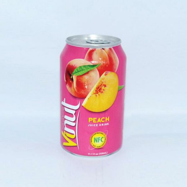 330ml VINUT Canned Peach Juice Drink